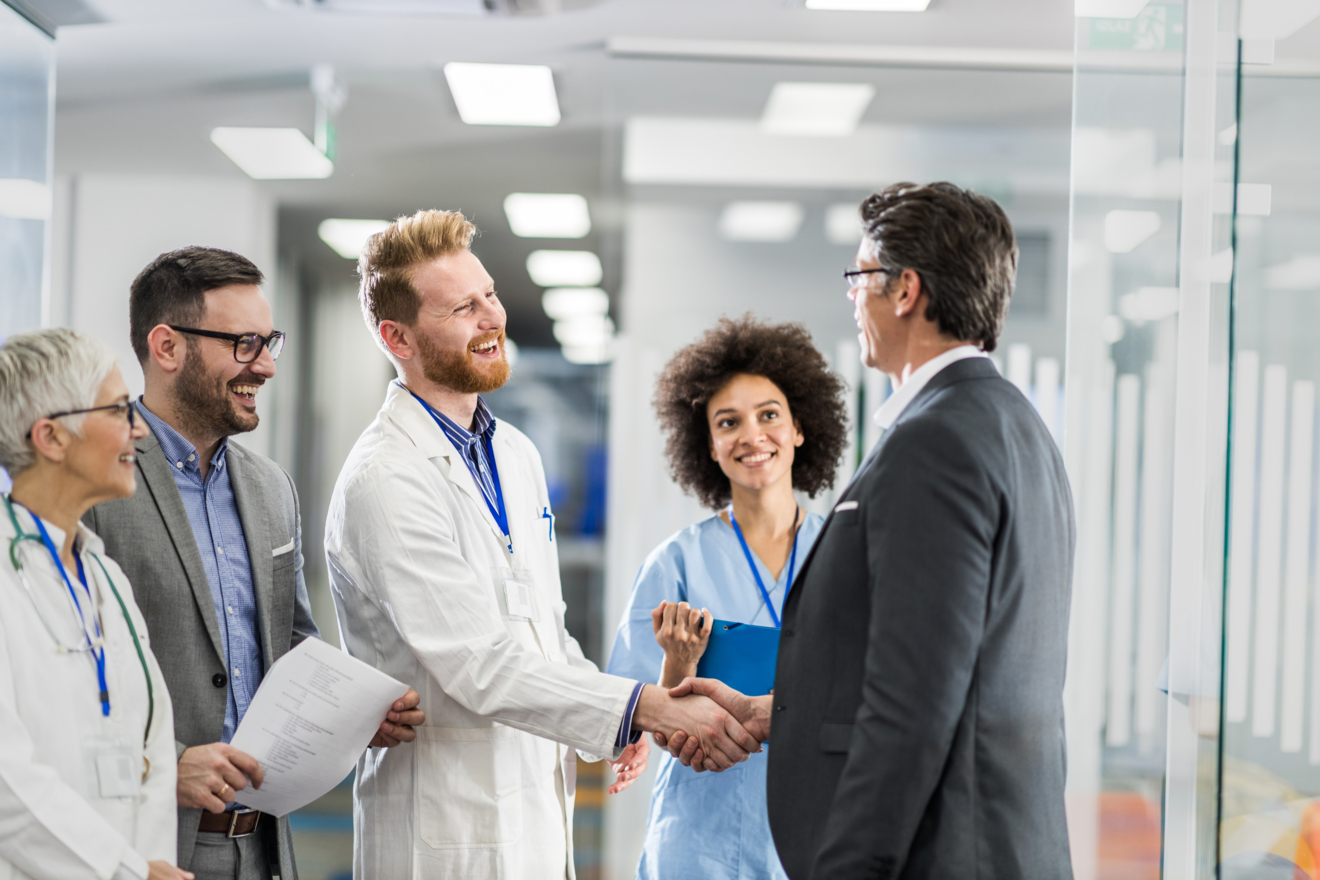 Business handshake