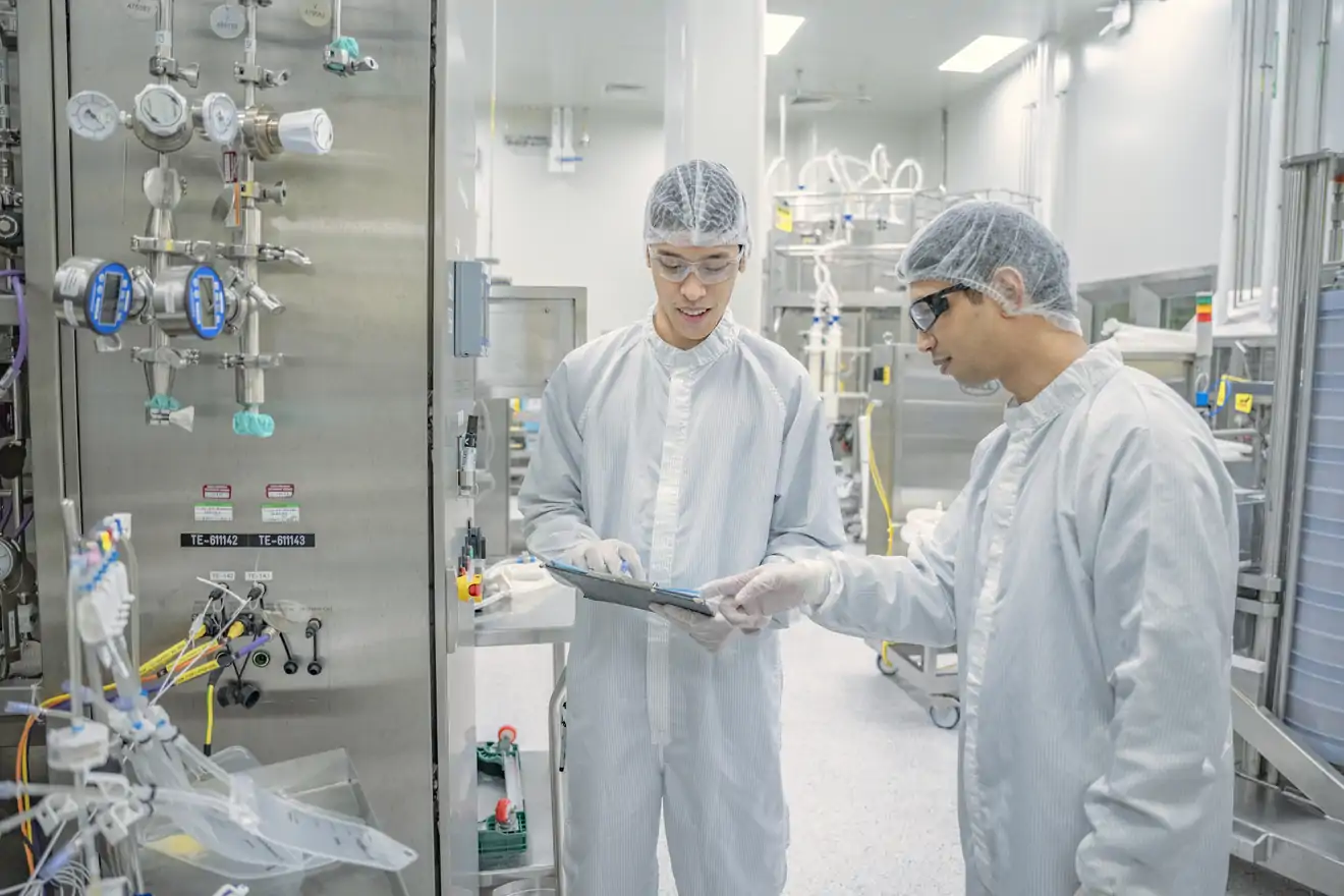 lab workers in singapore